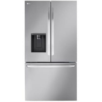 36 in. 26 cu. ft. Smart Counter-Depth MAX French Door Refrigerator with Dual Ice Makers in PrintProof Stainless Steel