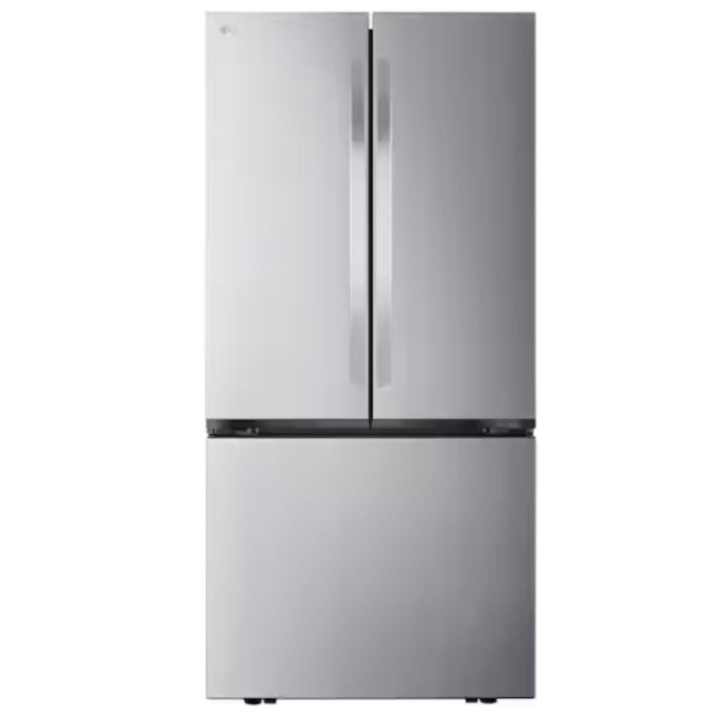 LG 33 in. W. 21 cu.ft. SMART Counter Depth MAX 3-Door French Door Refrigerator with Ice Maker in PrintProof Stainless Steel