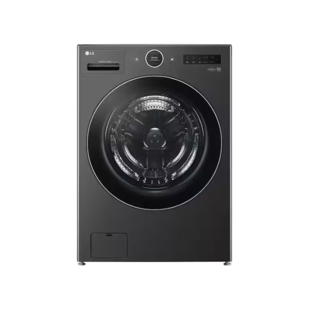 LG 5.0 cu. ft. Mega Capacity Smart Front Load Electric All-in-One Washer Dryer Combo with TurboWash360 WiFi in Black Steel