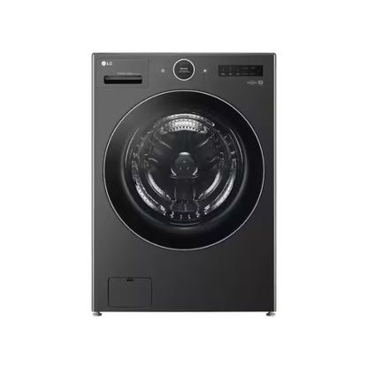 LG 5.0 cu. ft. Mega Capacity Smart Front Load Electric All-in-One Washer Dryer Combo with TurboWash360 WiFi in Black Steel