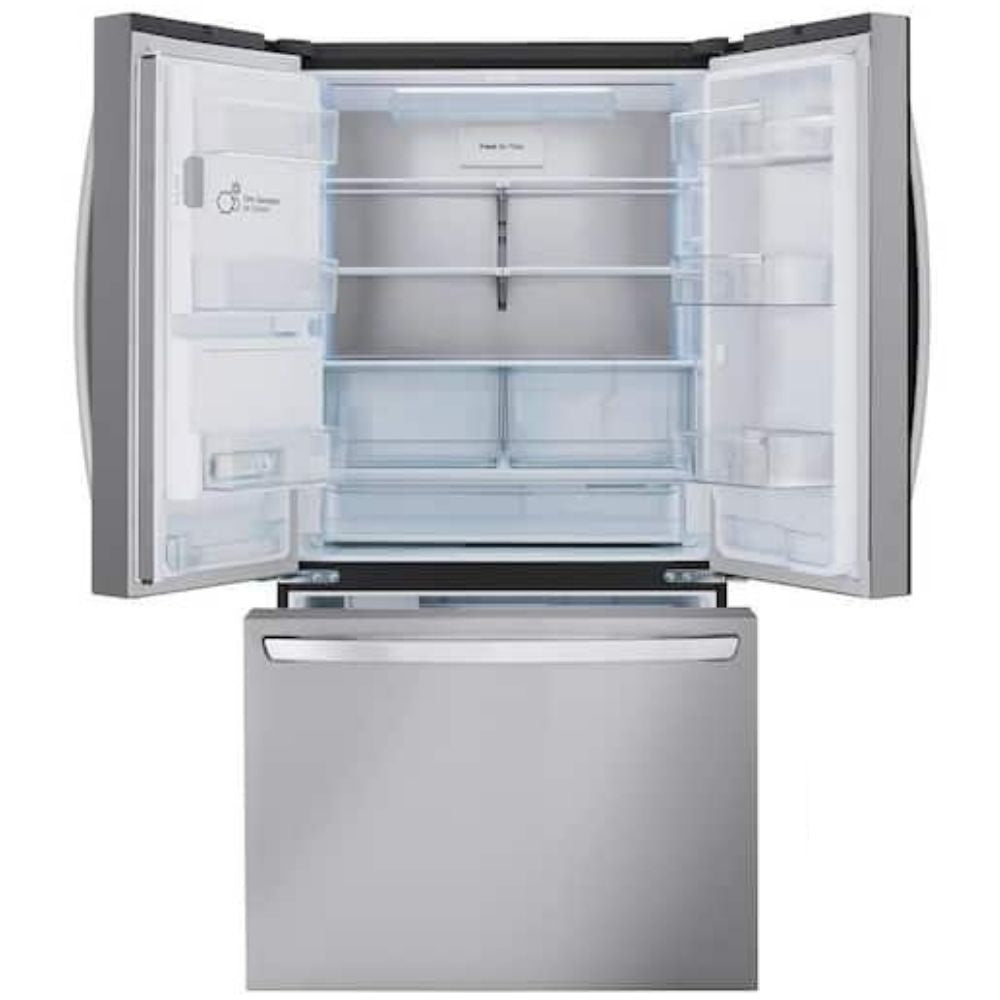 36 in. 26 cu. ft. Smart Counter-Depth MAX French Door Refrigerator with Dual Ice Makers in PrintProof Stainless Steel
