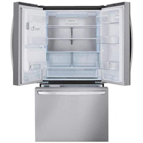 36 in. 26 cu. ft. Smart Counter-Depth MAX French Door Refrigerator with Dual Ice Makers in PrintProof Stainless Steel