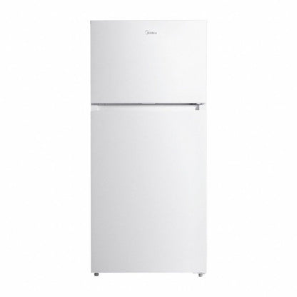 Midea - 18 CF Top Mount Refrigerator, Glass Shelves, Ice Maker Ready, ESTARRefrigerators - MRT18S3AWW