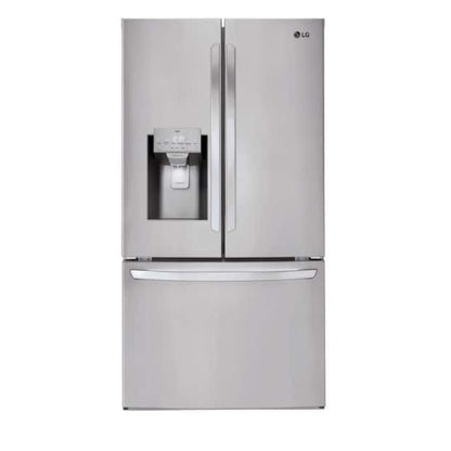 LG 28 cu. ft. 3 Door French Door Refrigerator with Ice and Water with Single Ice in Stainless Standard Depth