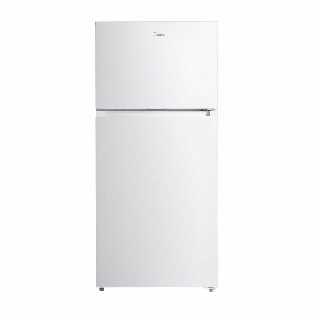 Midea - 18 CF Top Mount Refrigerator, Glass Shelves, Ice Maker Ready, ESTARRefrigerators - MRT18S3AWW