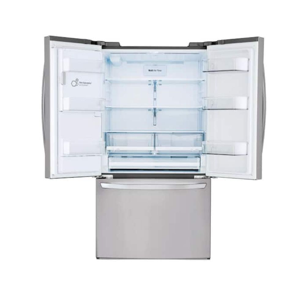 LG 28 cu. ft. 3 Door French Door Refrigerator with Ice and Water with Single Ice in Stainless Standard Depth