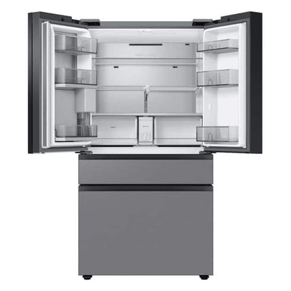 Samsung Bespoke 36 in. 29 cu. ft. Standard Depth 4-Door French Door Smart Refrigerator in Stainless Steel with Beverage Center