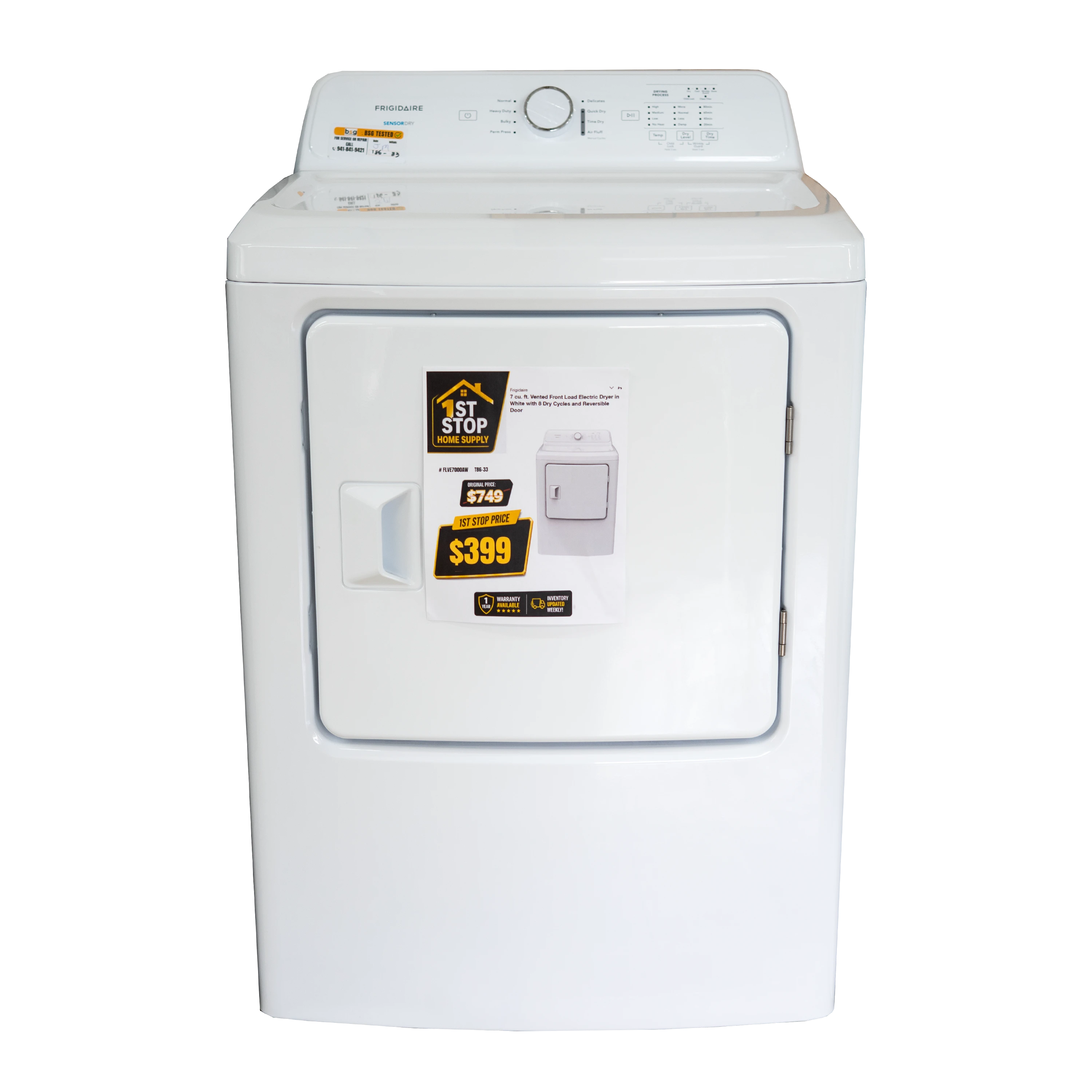 Frigidaire 7 Cu. Ft. Electric Dryer