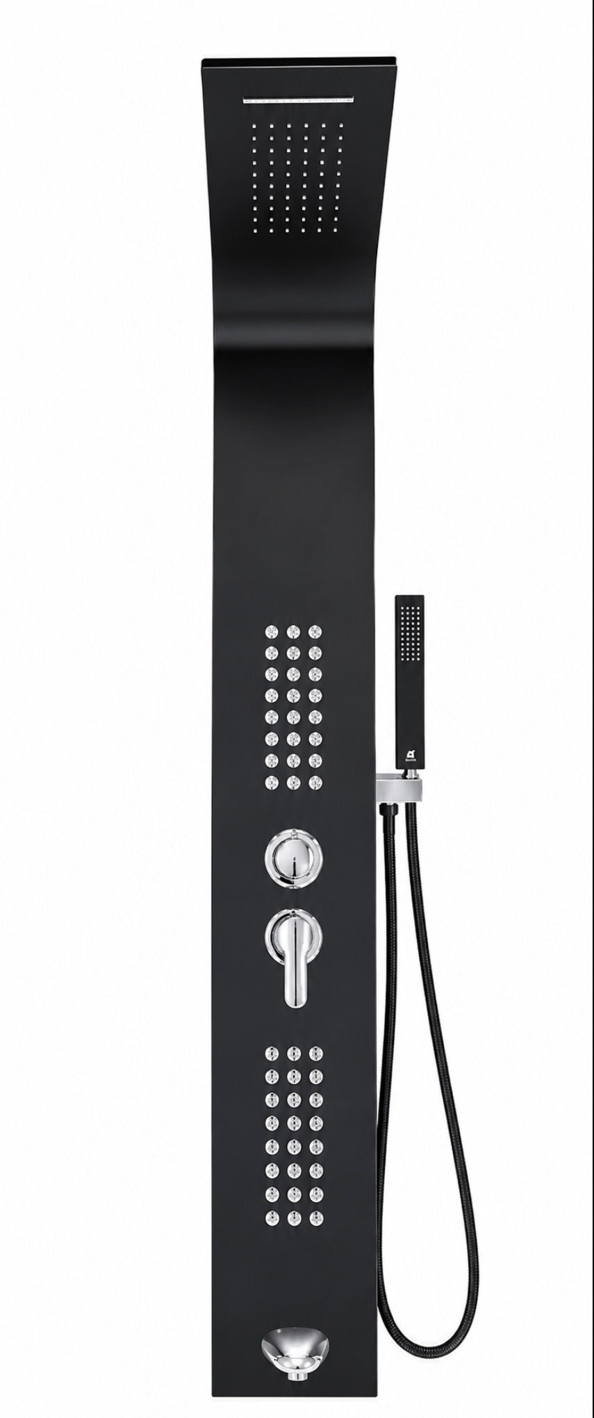 Black shower panel