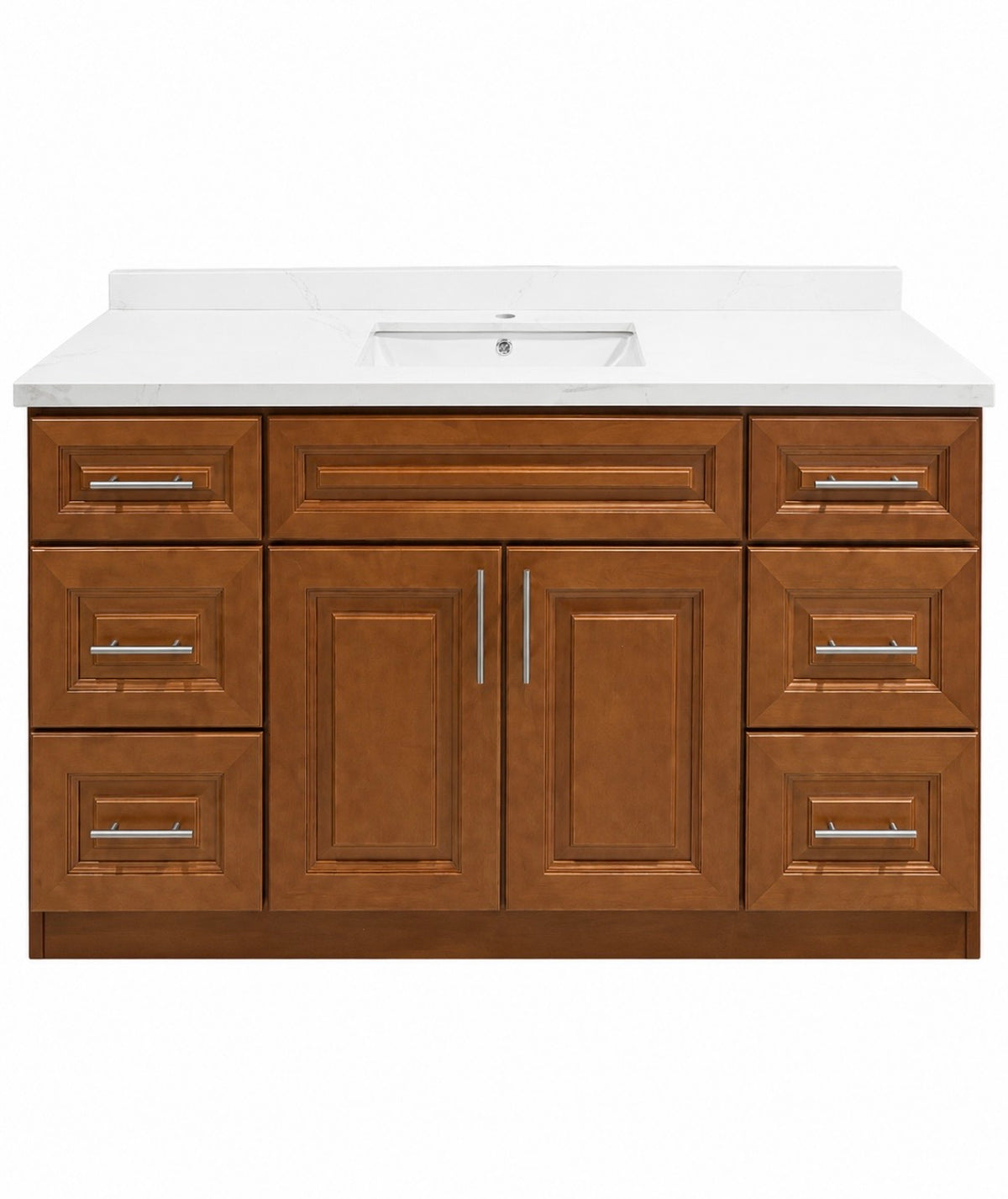 VANITY 60'' BROWN WITH TOP