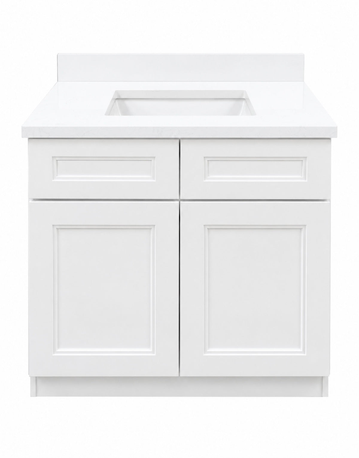 VANITY 33'' WHITE WITH TOP