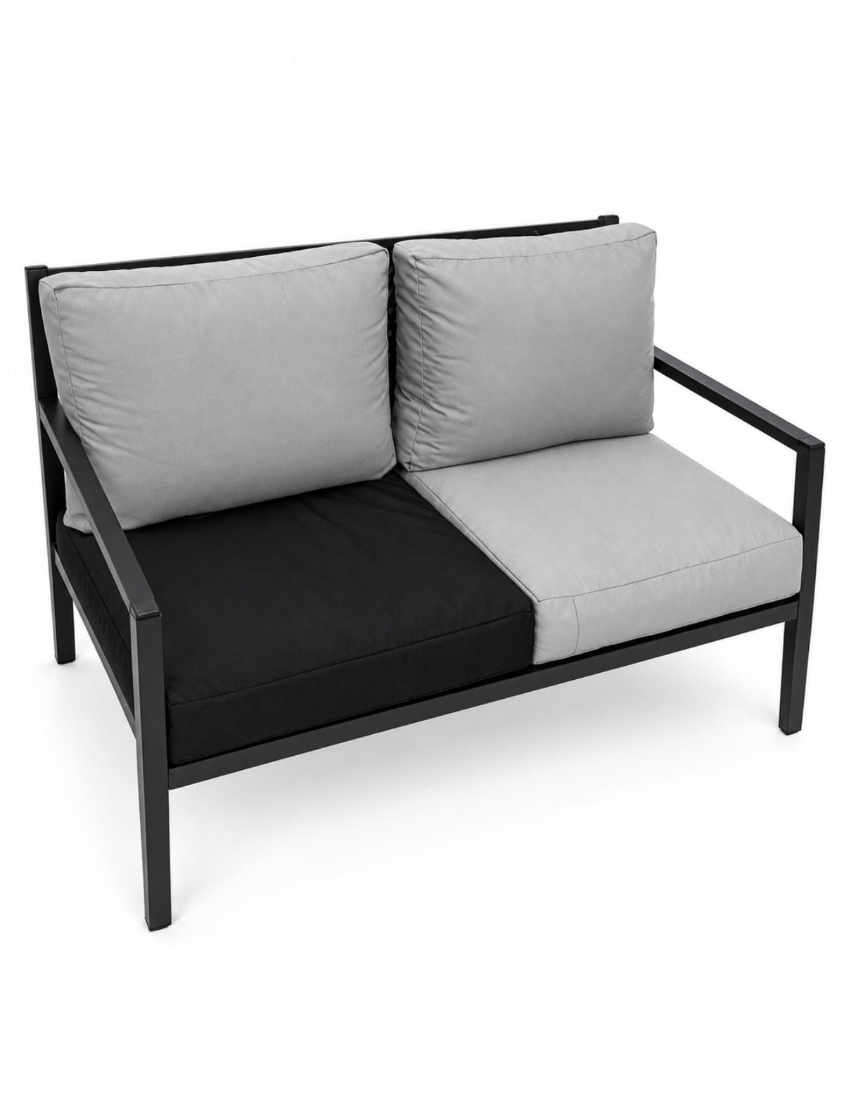 Metal Loveseat And Table