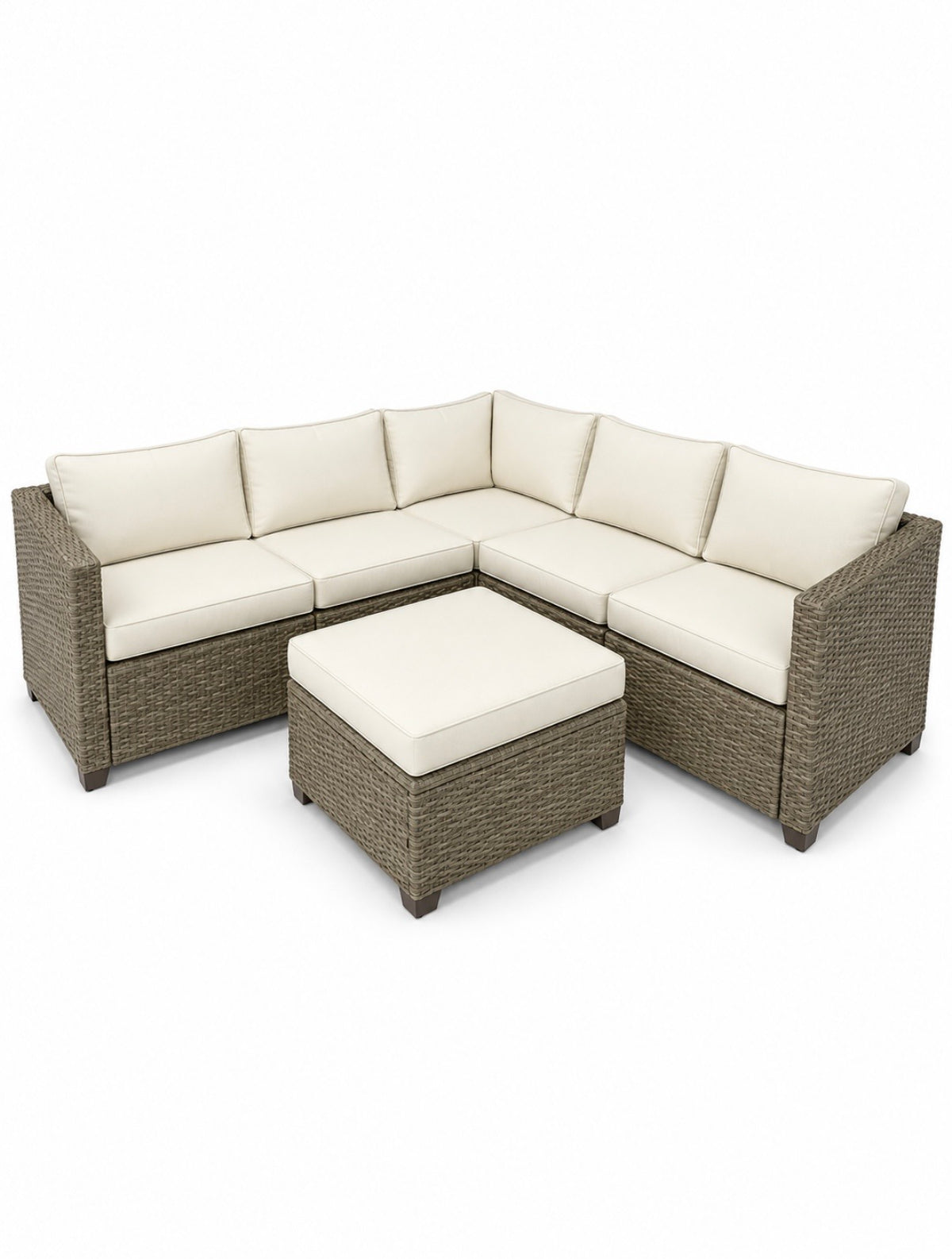 Sectional Tck Natural Aged Wicker