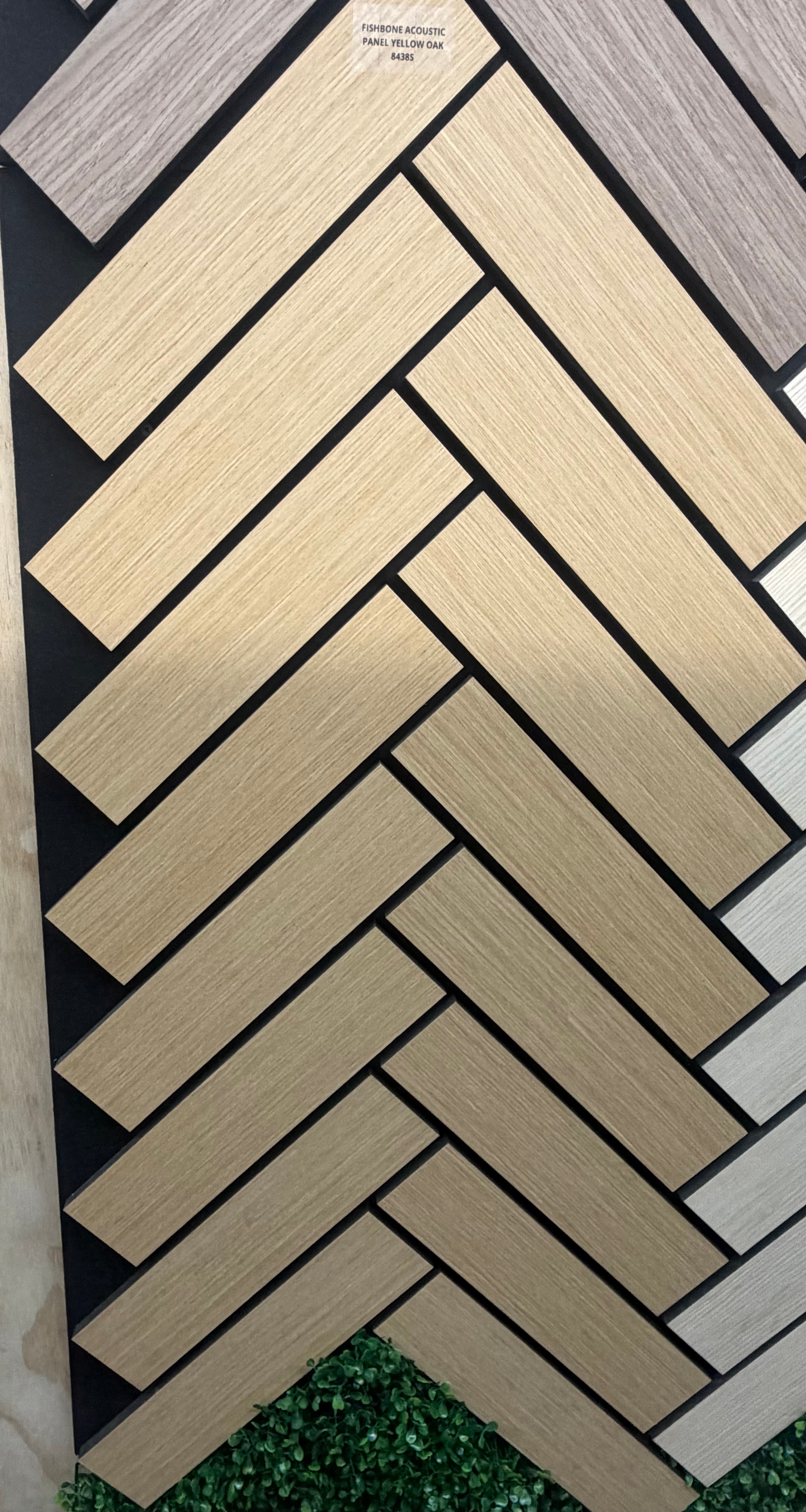 FISHBONE ACOUSTIC PANEL YELLOW OAK 8438S