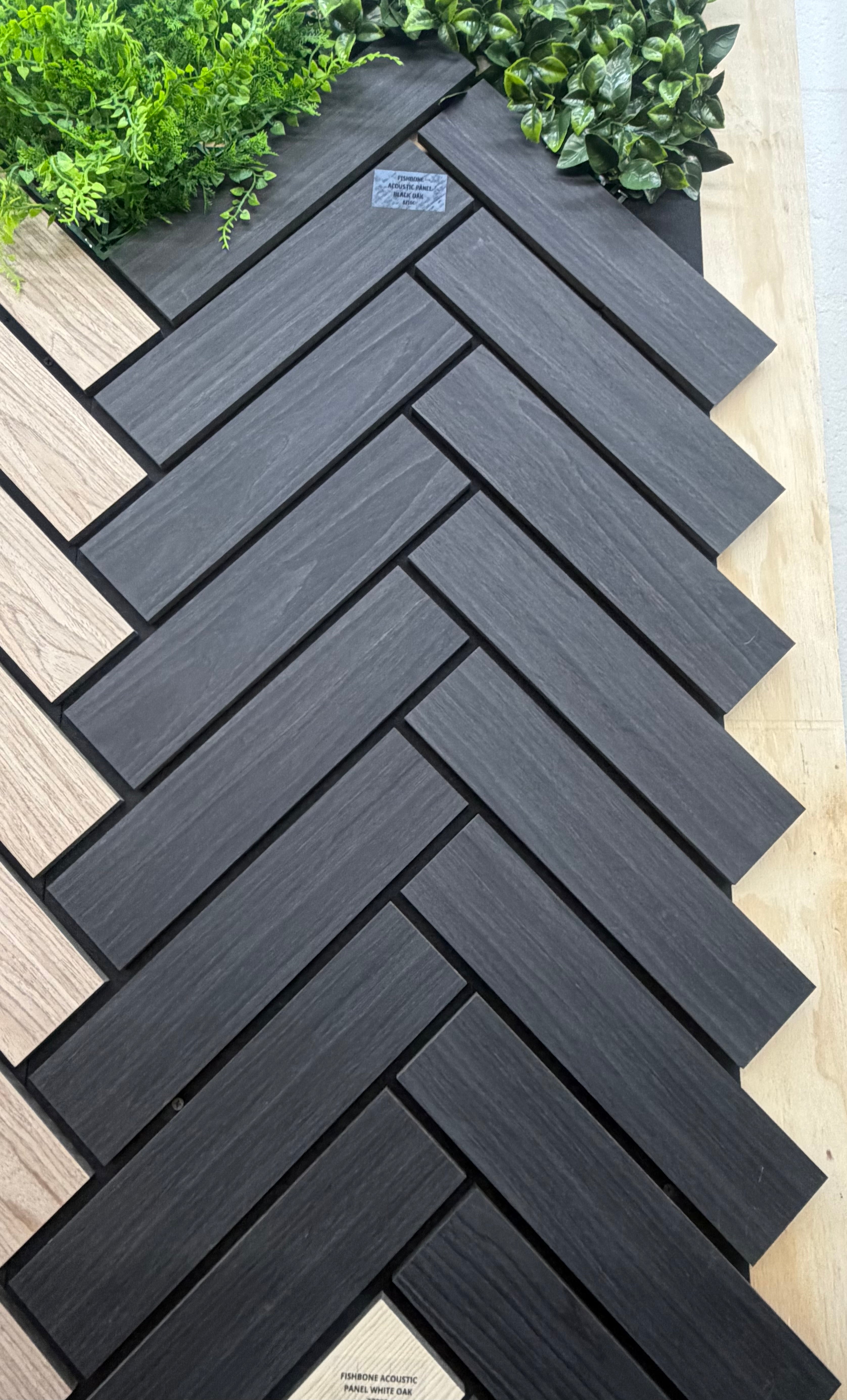 FISHBONE ACOUSTIC PANEL BLACK OAK #8210S