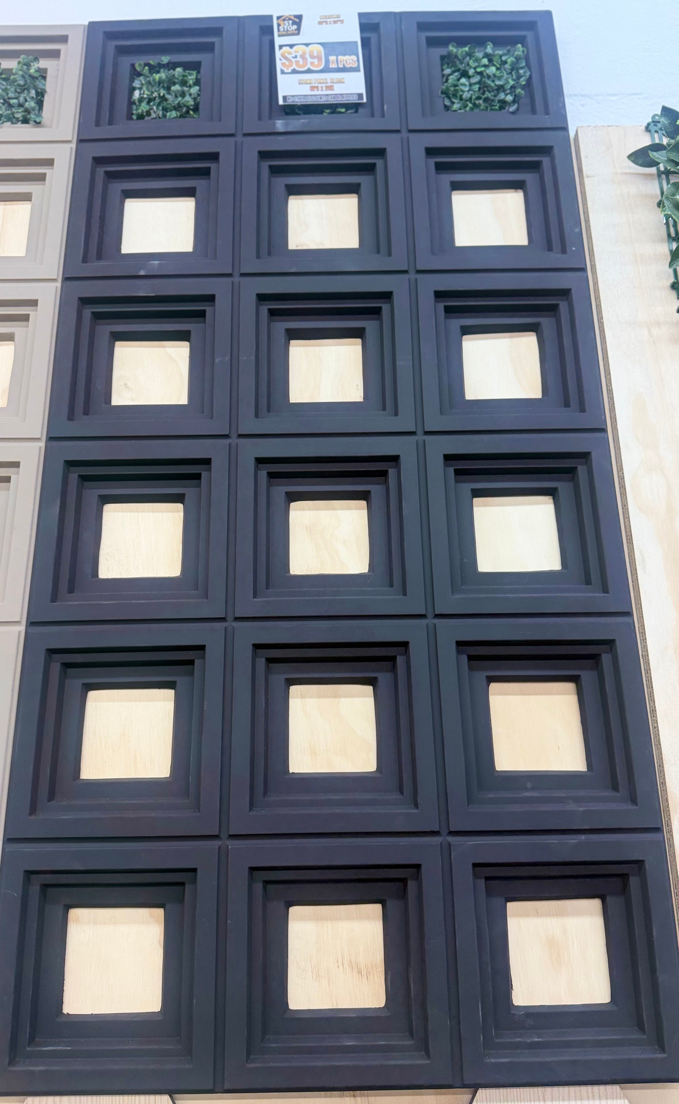 STONE WALL PANEL BLACK