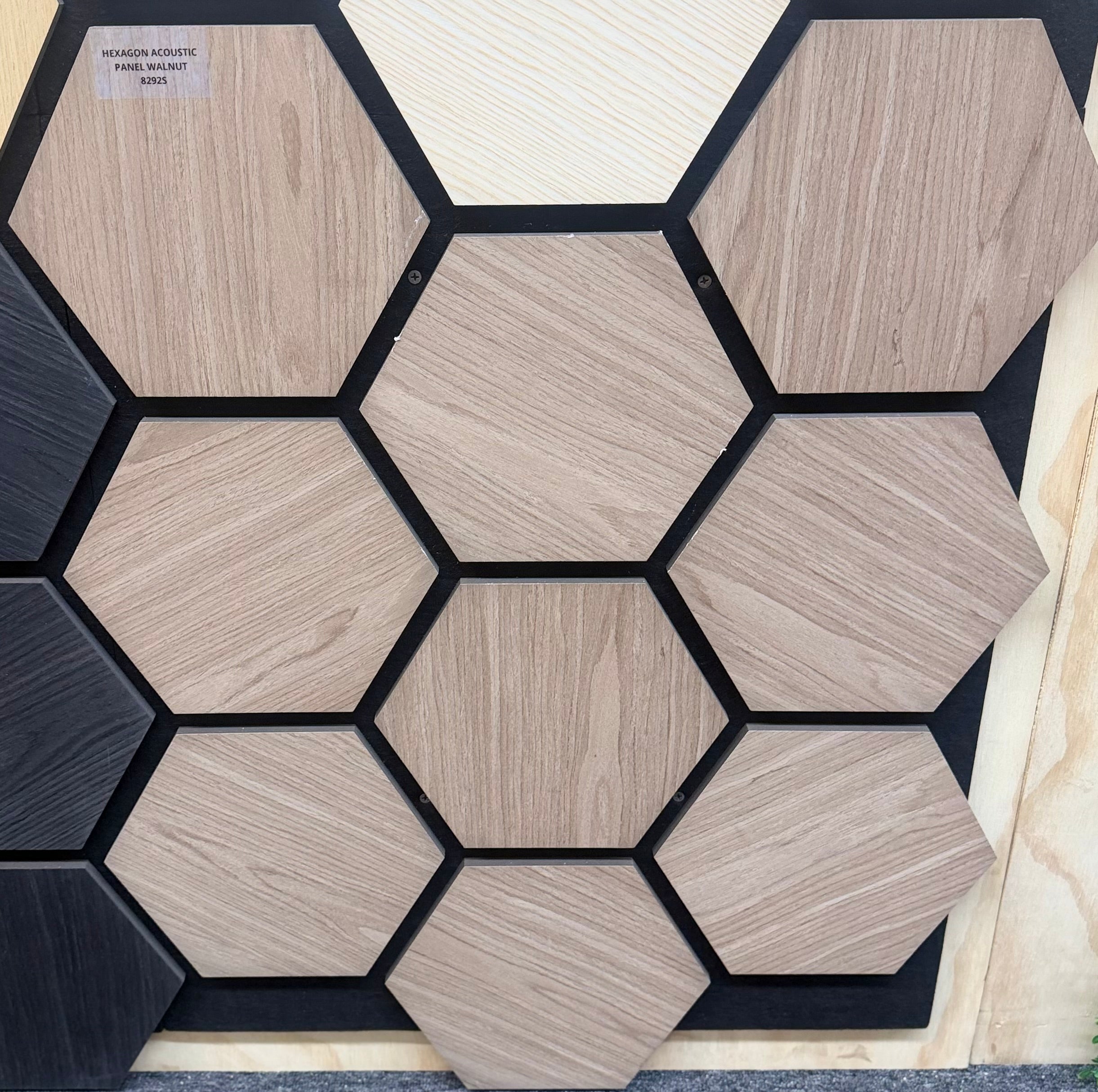 HEXAGON ACOUSTIC PANEL WALNUT 8292S