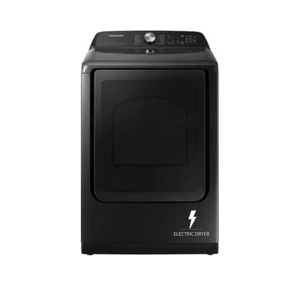Samsung 7.4 cu. ft. Vented Smart Electric Dryer in Brushed Black with Steam Sanitize+