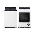 LG 5.5 cu. ft. Top Load Washer in White with EasyUnload, AI Sensing, ezDispense, Water Faucet & LCD Digital Dial Control and 7.3 cu. ft. vented SMART Electric Dryer in White with EasyLoad Door, TurboSteam and Sensor Dry Technology