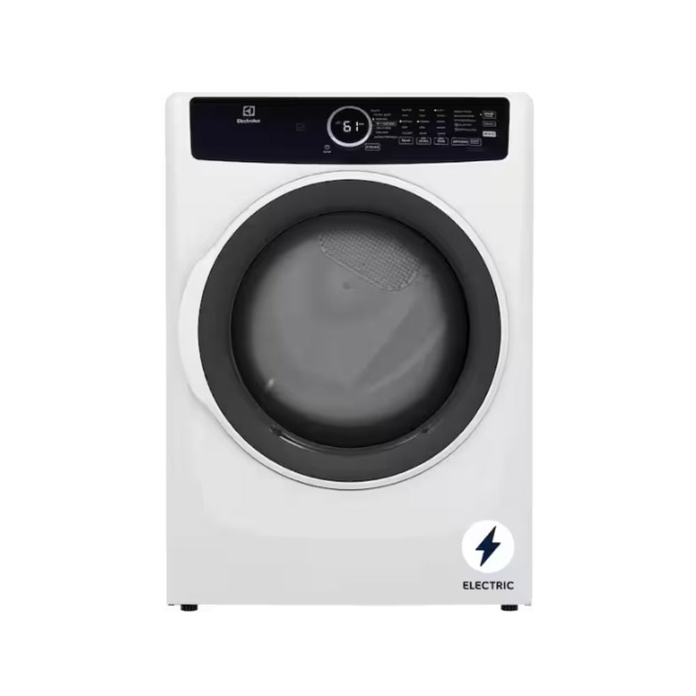Electrolux 8 cu. ft. Electric Dryer Vented Front Load Perfect Steam Dryer with Instant Refresh in White