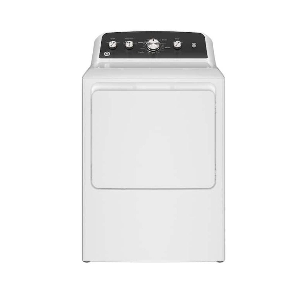 GE 7.2 cu. ft. vented Electric Dryer in White with Auto Dry and Extended Tumble