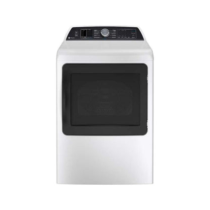 GE Profile 7.4 cu. ft. Smart Electric Dryer in White with Steam, Sanitize Cycle, and Sensor Dry, ENERGY STAR
