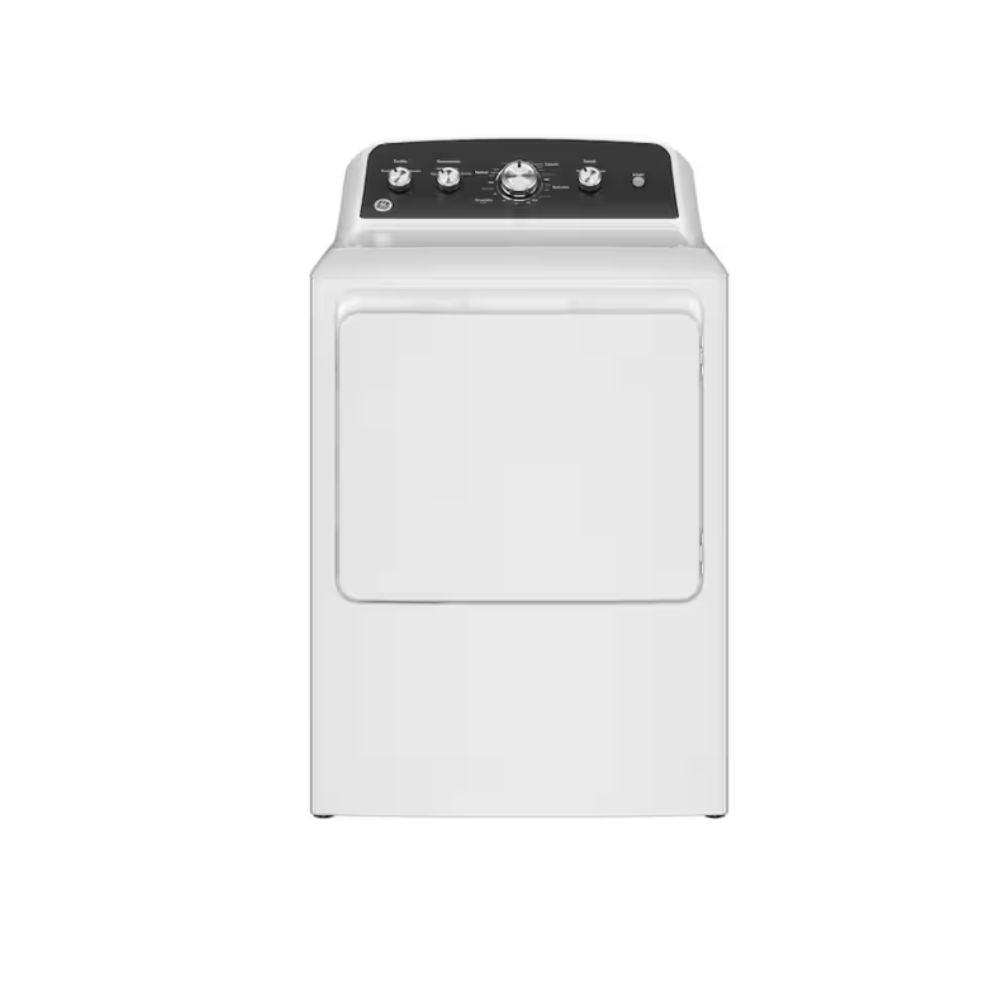 GE 7.2 cu. ft. vented Electric Dryer in White with Auto Dry and Extended Tumble