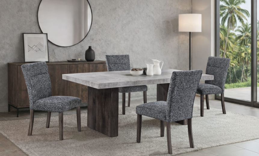 D2410 DINING TABLE + 4 D86DC DINING CHAIR
