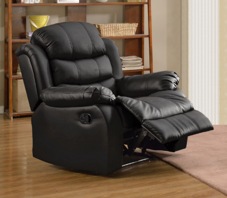 Maverick - Black Manual Recliner Sofa Set