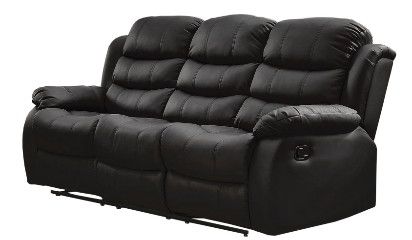 Maverick - Black Manual Recliner Sofa Set