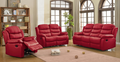 Maverick - Red Manual Recliner Sofa Set