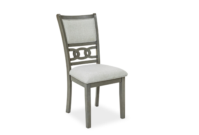 Sabrinal - 7PC Dining Set, Rubber wood, FABRIC, Gray Each