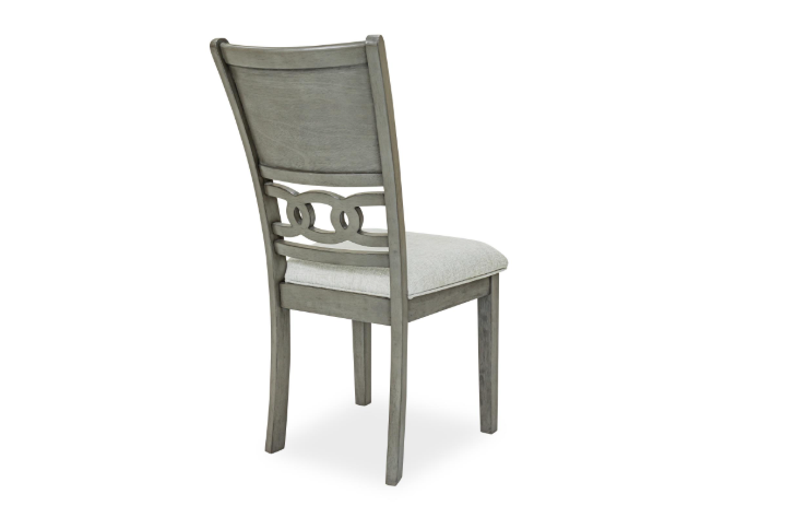 Sabrinal - 7PC Dining Set, Rubber wood, FABRIC, Gray Each