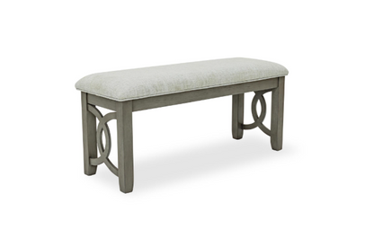 Sabrinal - 7PC Dining Set, Rubber wood, FABRIC, Gray Each