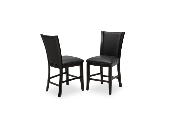 SANDY - Brown 5PC Round Pub Set, Table and 4 Chairs