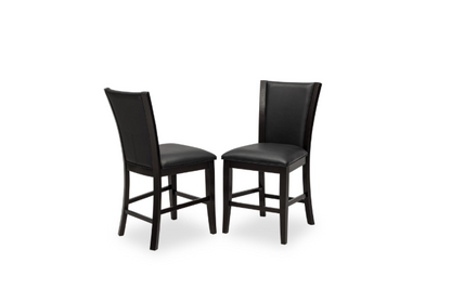 SANDY - Brown 5PC Round Pub Set, Table and 4 Chairs