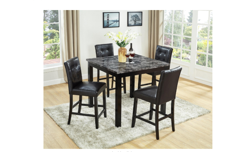 Brooklyn - 5PC Pub Dining Set. Table and 4 chairs.
