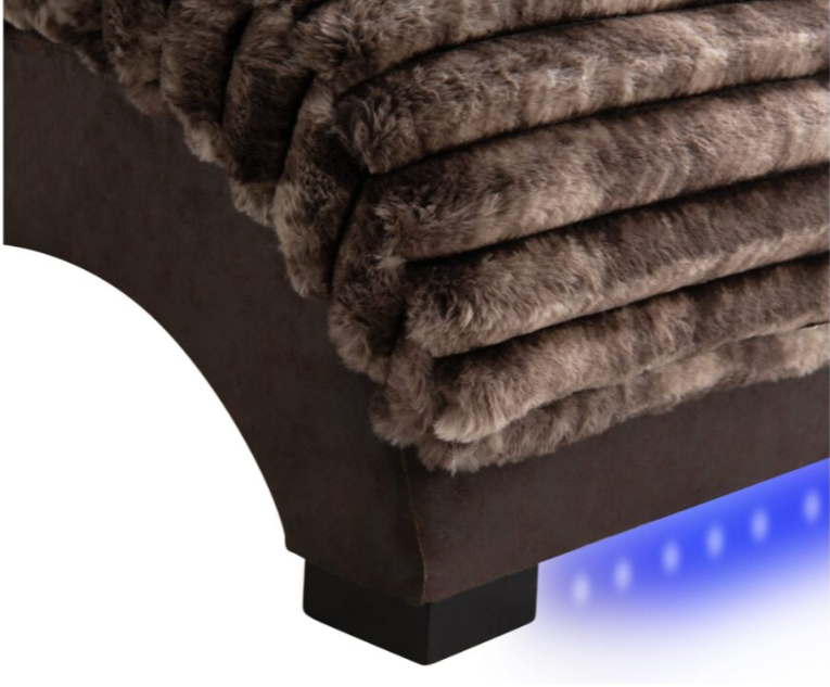 DOMINIC MINK/JAVA CHAISE WITH USB