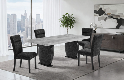 D2502 DINING TABLE AND 6 DINING CHAIRS