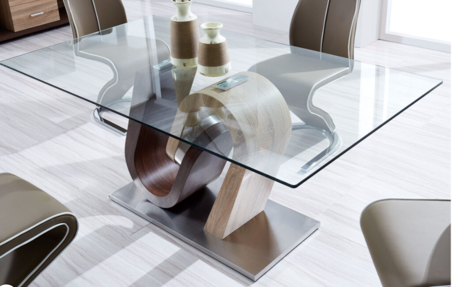 D4126N DINING TABLE AND 6 DINING CHAIRS