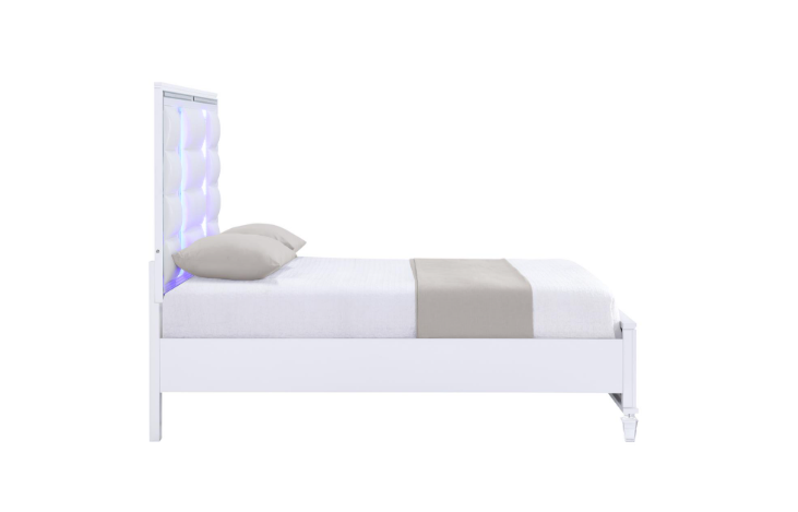 Olivia - White King Bed, Dresser, Mirror, Chest, Nightstand