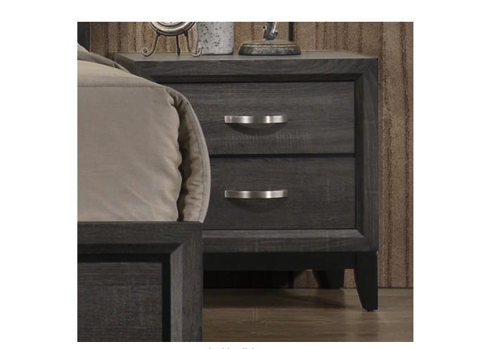 Oak Bluff - Gray Panel Queen Bed, Dresser, Mirror, 2 Nightstand