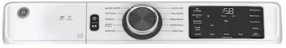 GE 7.8 cu. ft. Smart Front Load Electric Dryer in White with Sanitize Cycle, ENERGY STAR