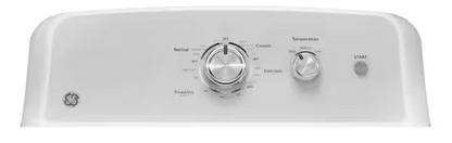 GE 7.2 cu. ft. vented Electric Dryer in White with Auto Dry and 120ft Venting