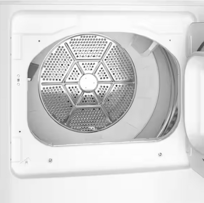 GE 7.2 cu. ft. vented Electric Dryer in White with Auto Dry and 120ft Venting
