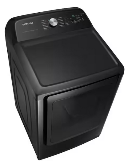 Samsung 7.4 cu. ft. Vented Smart Electric Dryer in Brushed Black with Steam Sanitize+