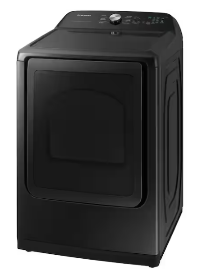 Samsung 7.4 cu. ft. Vented Smart Electric Dryer in Brushed Black with Steam Sanitize+