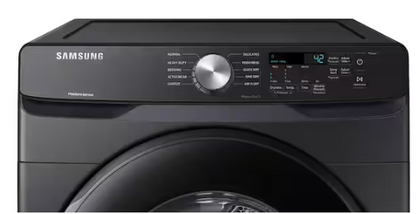 Samsung 7.5 cu. ft. Vented Stackable Electric Dryer in Brushed Black with Sensor Dry