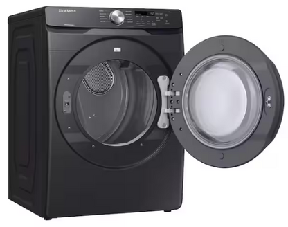 Samsung 7.5 cu. ft. Vented Stackable Electric Dryer in Brushed Black with Sensor Dry