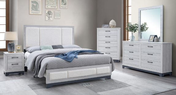 Bedroom Set Viviene, CB2450 White king, 5 pcs